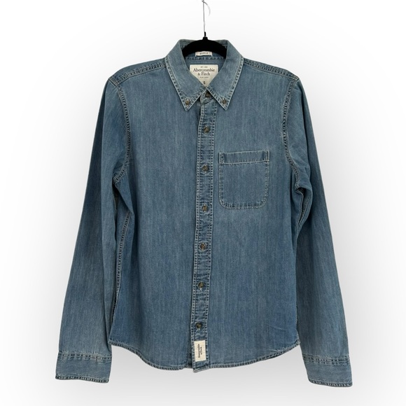 Vintage Abercrombie & Fitch “Muscle Fit” Jean Shirt - Picture 1 of 8